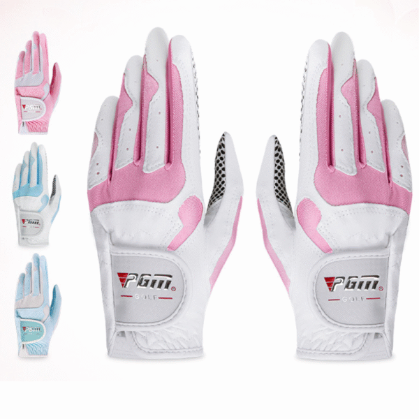 Womens Golf Gloves – Microfiber & Lycra, Non-Slip, Breathable Comfort 