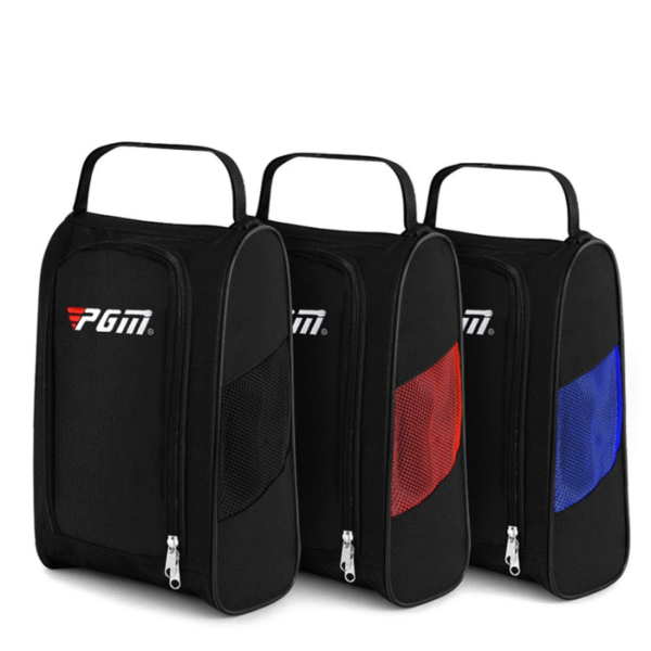 Golf Shoe Bag - Ventilated Carry Case with Handle, Water-Resistant, Compact - Image 3