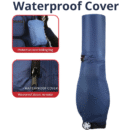 Rolling Golf Cart Bag - Wheeled Base, 10 Way Divider, Waterproof Cover